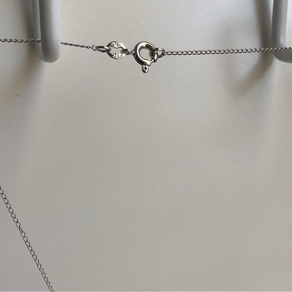 New vintage STERLING SILVER double happiness pendant necklace - Picture 14 of 16